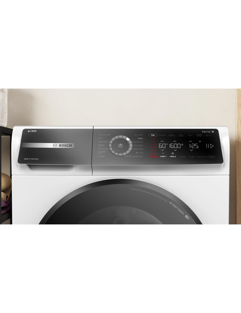 Bosch Serie 8 WGB256A2FR machine à laver Charge avant 10 kg 1600 tr/min Blanc