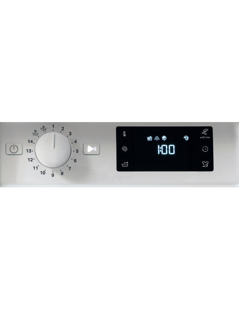 Hotpoint BI WMHG 81284 EU machine à laver Charge avant 8 kg 1200 tr/min Blanc