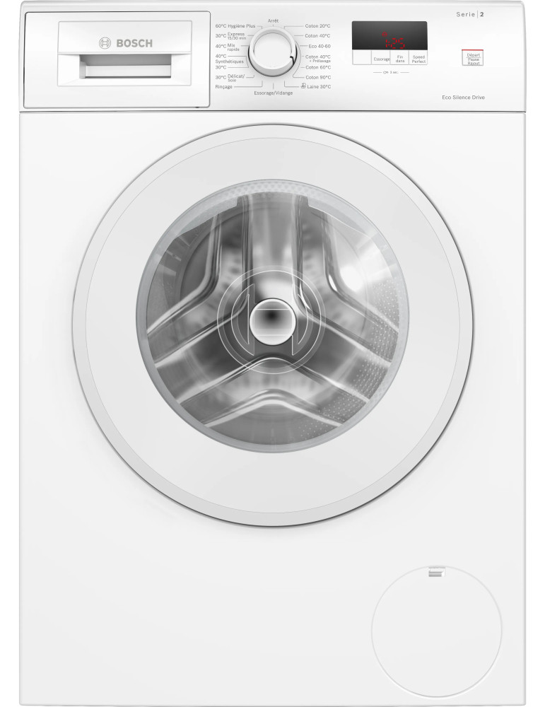 Bosch Serie 2 WGE03207FR machine à laver Charge avant 8 kg 1200 tr/min Blanc