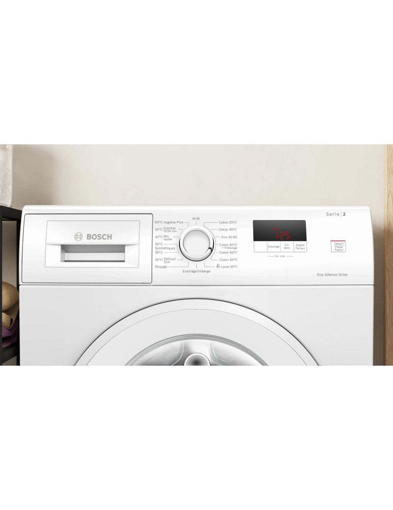 Bosch Serie 2 WGE02406FR machine à laver Charge avant 7 kg 1351 tr/min Blanc
