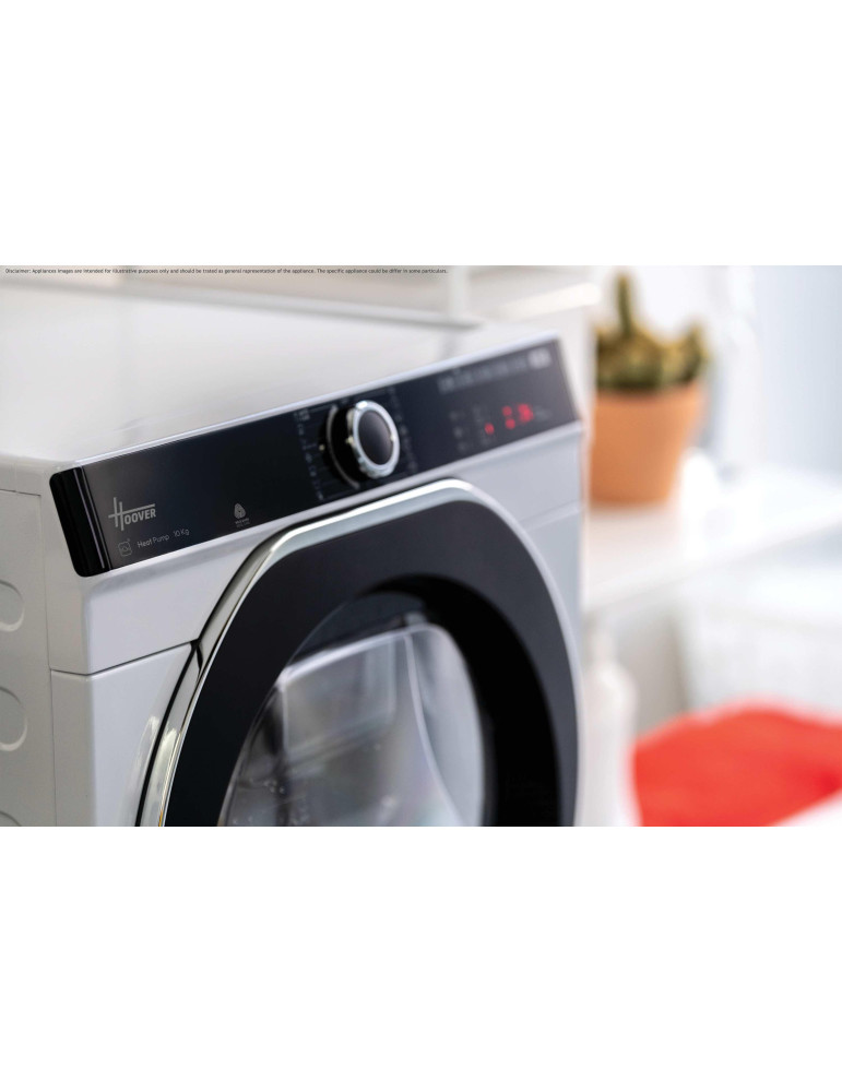 Hoover H-DRY 500 NDPEH10A2TCBEXSS sèche-linge Pose libre Charge avant 10 kg Blanc