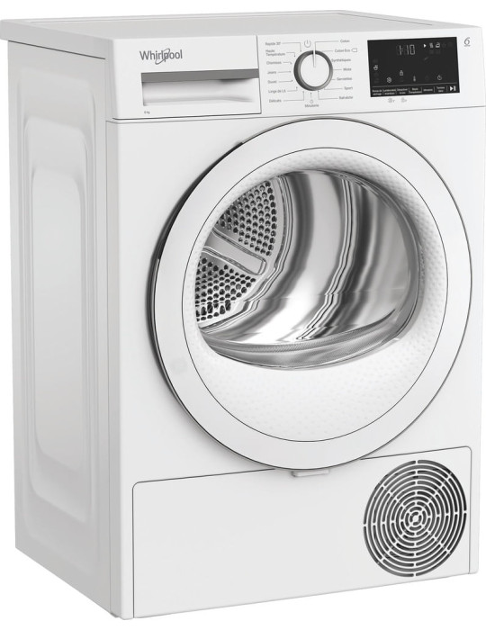 Whirlpool CWSD83MWWSFR sèche-linge Pose libre Charge avant 8 kg Blanc