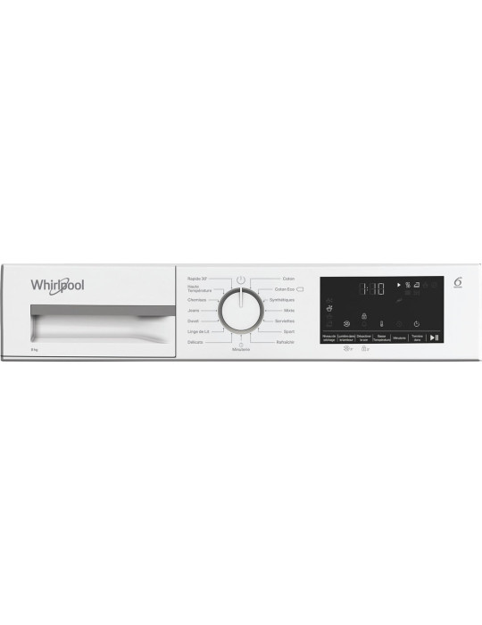 Whirlpool CWSD83MWWSFR sèche-linge Pose libre Charge avant 8 kg Blanc