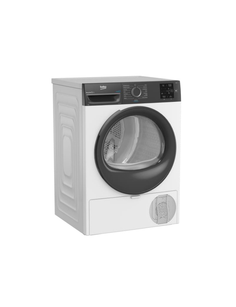 Beko D3H29D93S sèche-linge Pose libre Charge avant 9 kg Gris, Blanc