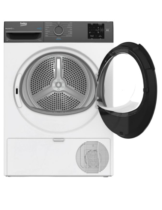 Beko D3H29D93S sèche-linge Pose libre Charge avant 9 kg Gris, Blanc