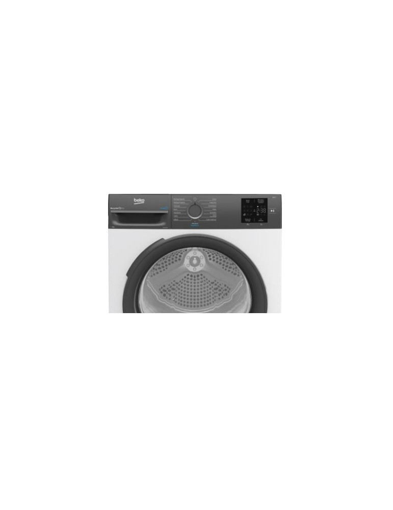 Beko D3H29D93S sèche-linge Pose libre Charge avant 9 kg Gris, Blanc