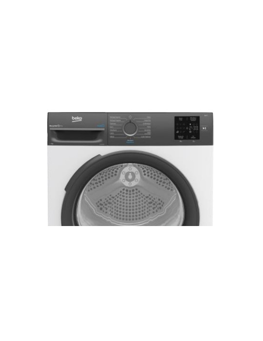 Beko D3H29D93S sèche-linge Pose libre Charge avant 9 kg Gris, Blanc