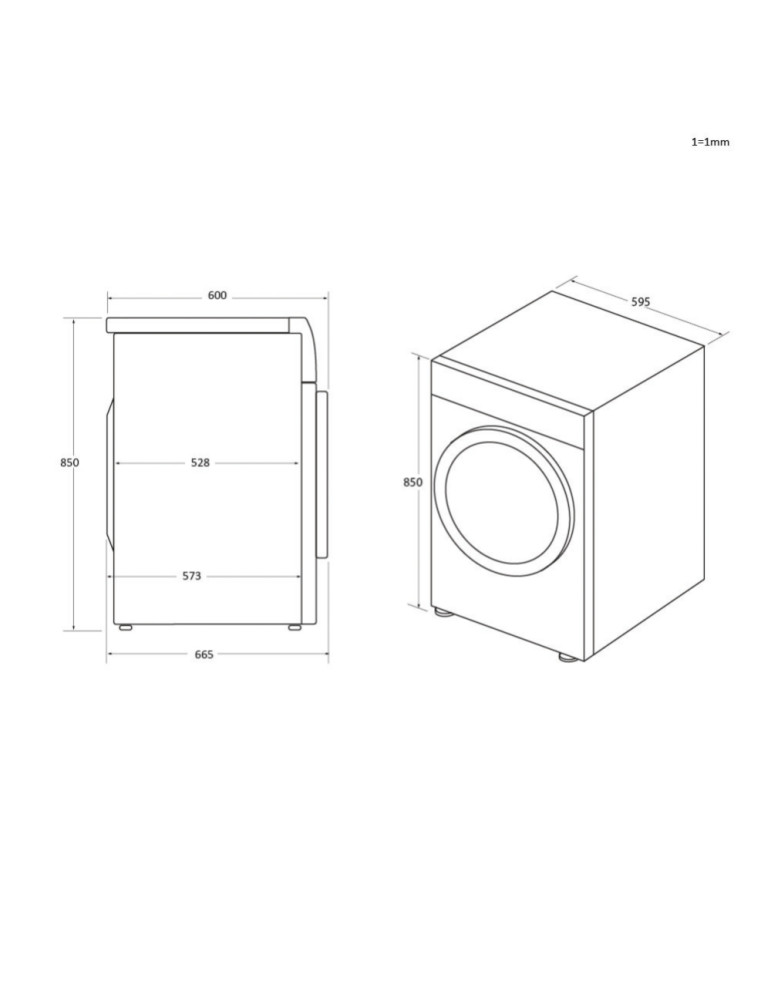 Haier HD90-A2939 sèche-linge Pose libre Charge avant 9 kg Blanc