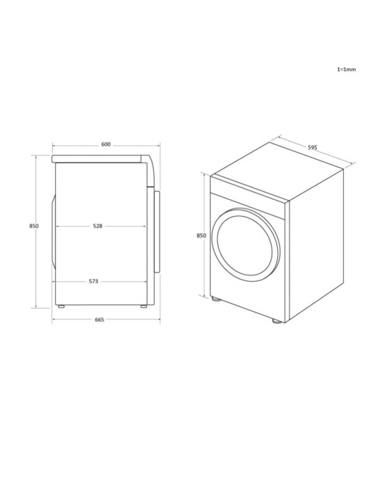 Haier HD90-A2939 sèche-linge Pose libre Charge avant 9 kg Blanc