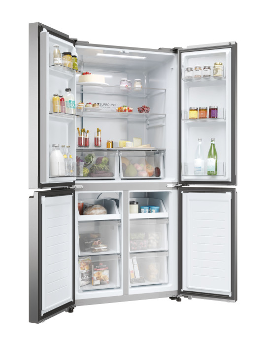 Haier HCR3818ENMM Pose libre 467 L Platine, Acier inoxydable
