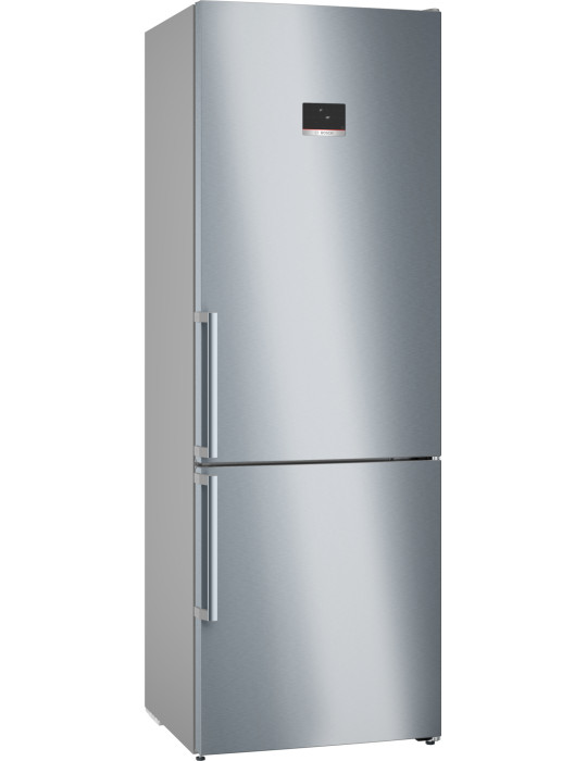 Bosch Serie 6 KGN49AIBT réfrigérateur-congélateur Pose libre 440 L Acier inoxydable