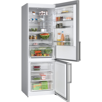Bosch Serie 6 KGN49AIBT réfrigérateur-congélateur Pose libre 440 L Acier inoxydable 2