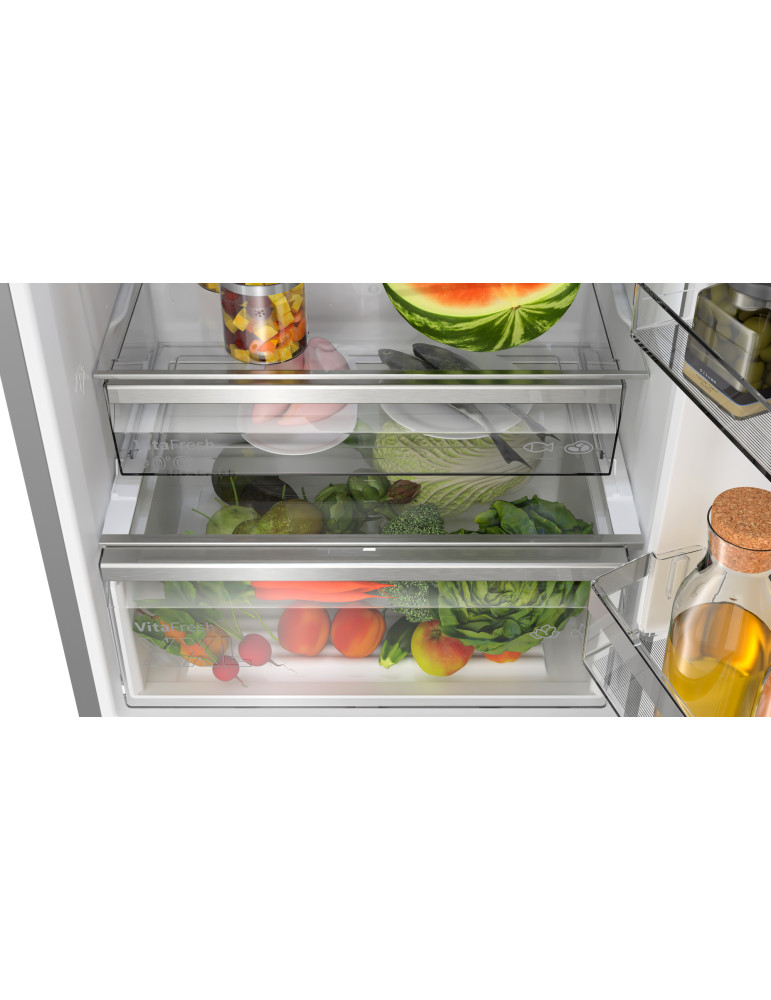 Bosch Serie 6 KGN49AIBT réfrigérateur-congélateur Pose libre 440 L Acier inoxydable
