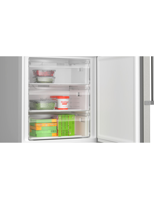 Bosch Serie 6 KGN49AIBT réfrigérateur-congélateur Pose libre 440 L Acier inoxydable