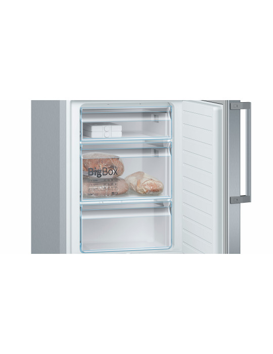 Bosch Serie 6 KGE398IBP réfrigérateur-congélateur Pose libre 343 L Acier inoxydable