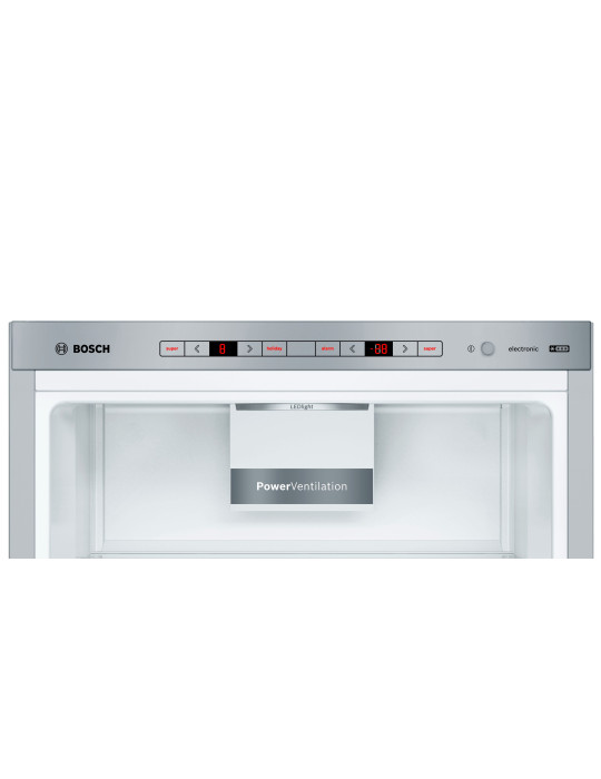 Bosch Serie 6 KGE398IBP réfrigérateur-congélateur Pose libre 343 L Acier inoxydable