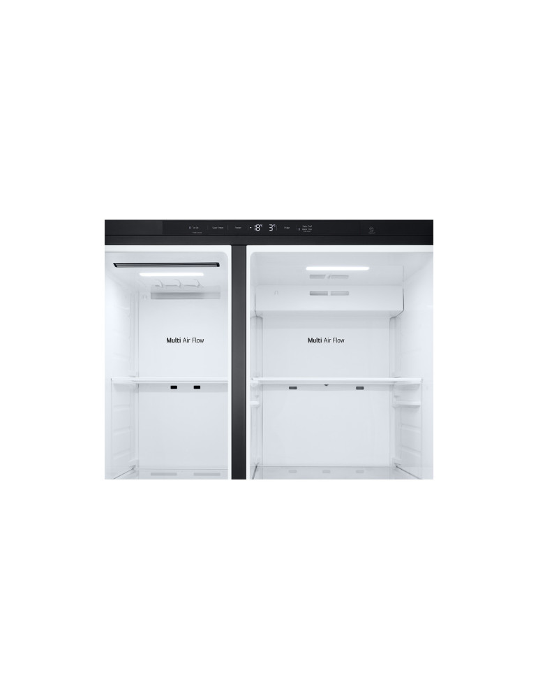 LG GSLC40EPPE frigo américain Pose libre 638 L Noir, Graphite