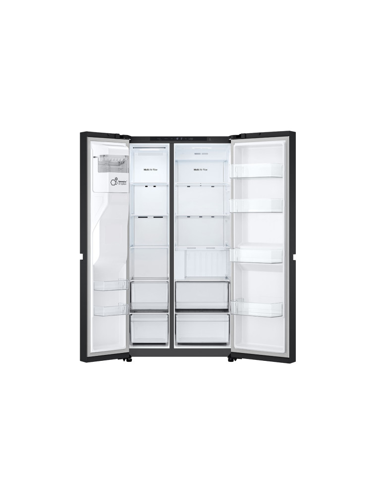 LG GSLC40EPPE frigo américain Pose libre 638 L Noir, Graphite