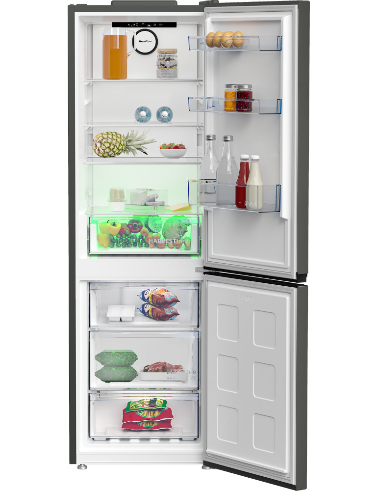 Beko B5RCNE366HG réfrigérateur-congélateur Pose libre 316 L Gris