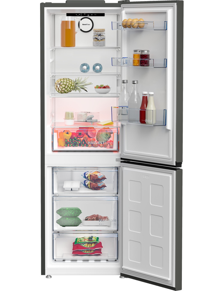 Beko B5RCNE366HG réfrigérateur-congélateur Pose libre 316 L Gris