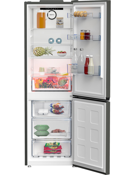 Beko B5RCNE366HG réfrigérateur-congélateur Pose libre 316 L Gris