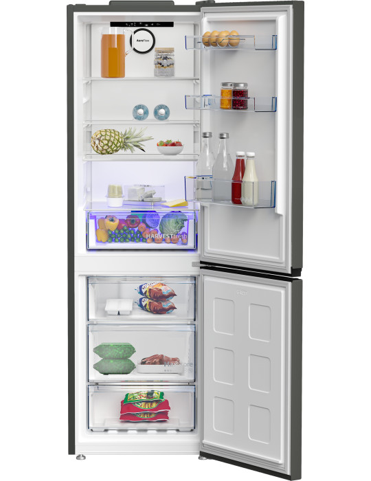 Beko B5RCNE366HG réfrigérateur-congélateur Pose libre 316 L Gris