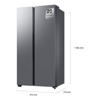Samsung Series 7 RS70F65QET frigo américain Pose libre 659 L Acier inoxydable 2
