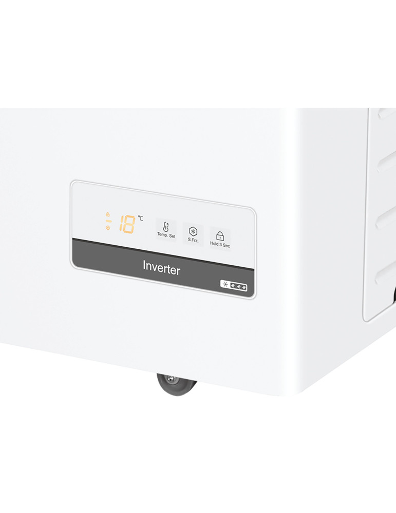 Haier HCE301E Congélateur coffre Pose libre 300 L Blanc