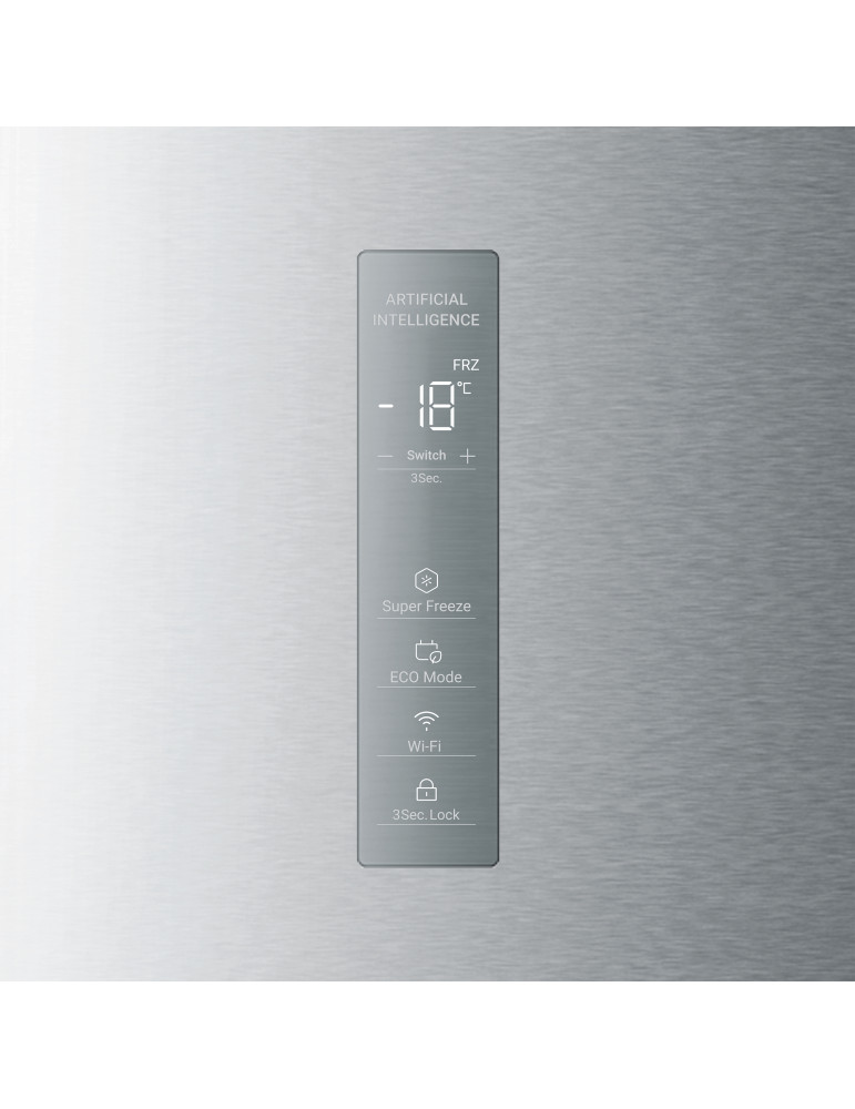 Haier H4F226SEH1 Congélateur vertical Pose libre 226 L Acier inoxydable