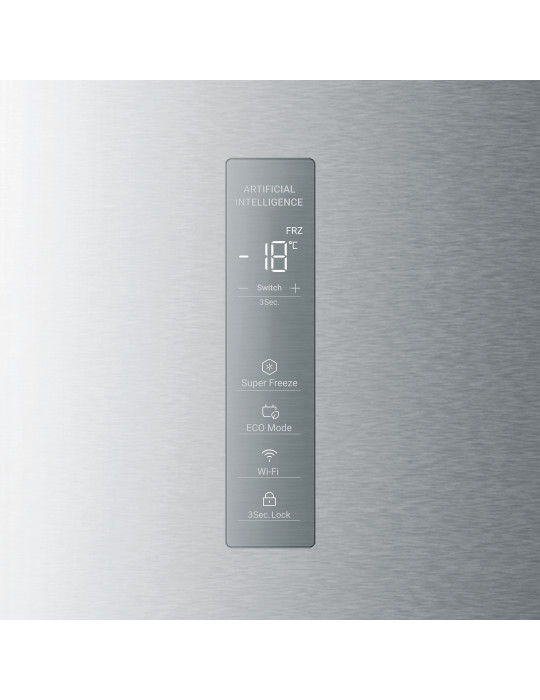 Haier H4F226SEH1 Congélateur vertical Pose libre 226 L Acier inoxydable