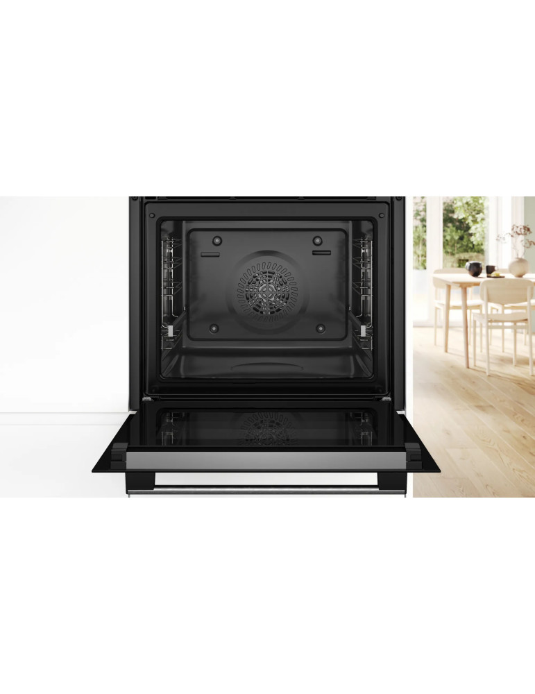 Bosch Serie 6 HBG578ES7 four 71 L 3600 W Noir, Acier inoxydable