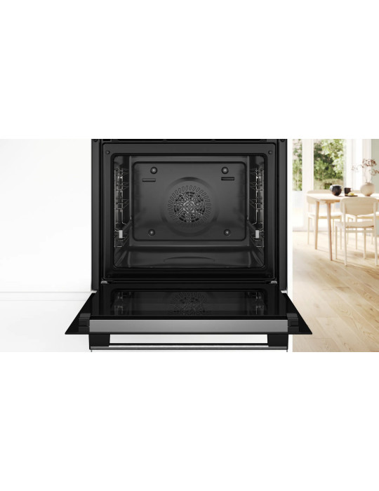 Bosch Serie 6 HBG578ES7 four 71 L 3600 W Noir, Acier inoxydable