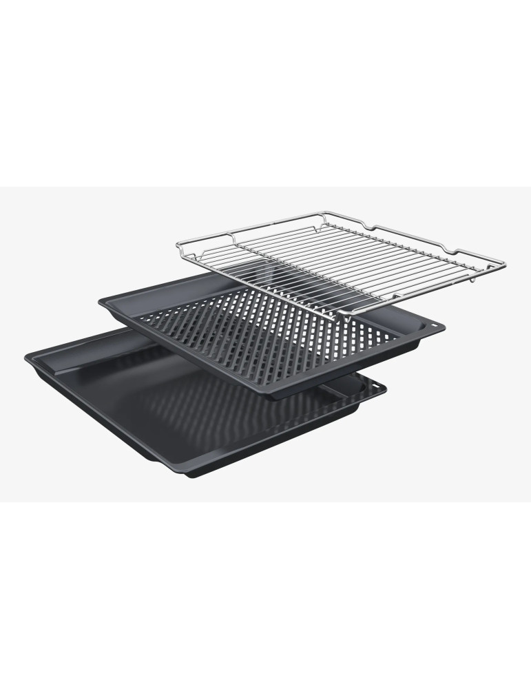 Bosch Serie 6 HBG578ES7 four 71 L 3600 W Noir, Acier inoxydable