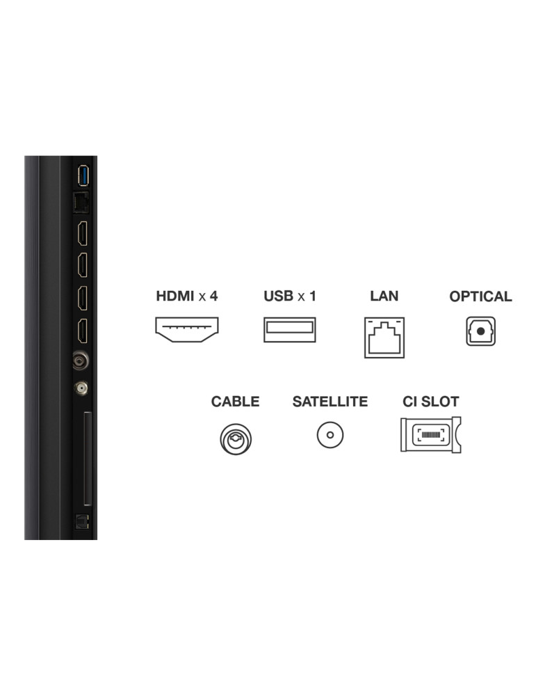 TCL 75C69K TV 190,5 cm (75") 4K Ultra HD Smart TV Wifi Métallique