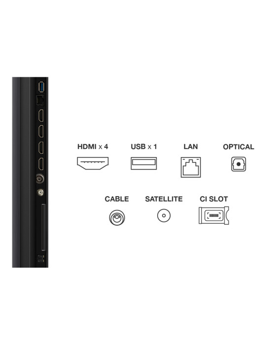 TCL 75C69K TV 190,5 cm (75") 4K Ultra HD Smart TV Wifi Métallique
