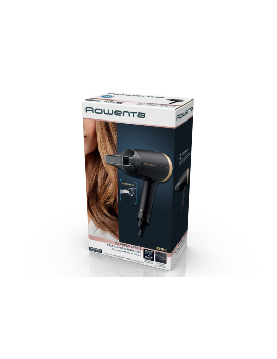 Rowenta Express Style CV1810 sèche-cheveux 1600 W Noir, Argent